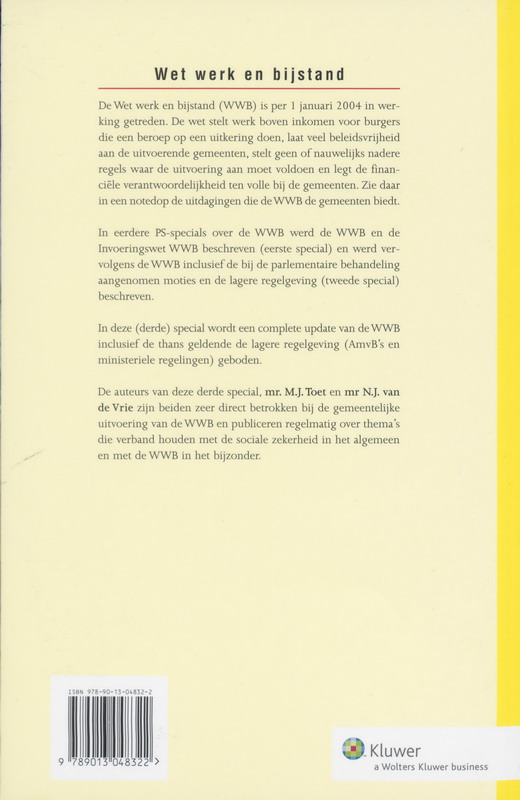 PS Special Wet Werk en Bijstand / 2007 / PS-special / 6 achterkant