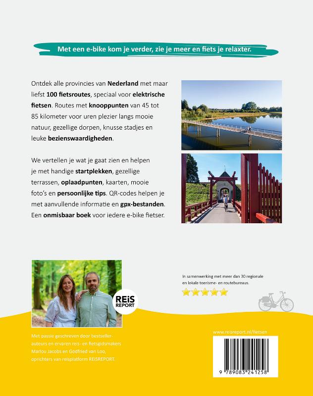 De 100 mooiste e-bike routes van Nederland De 100 mooiste e-bike routes van Nederland achterkant