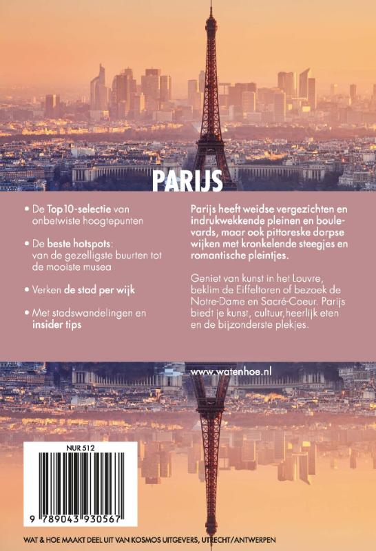 Parijs / Wat & hoe reisgidsen achterkant