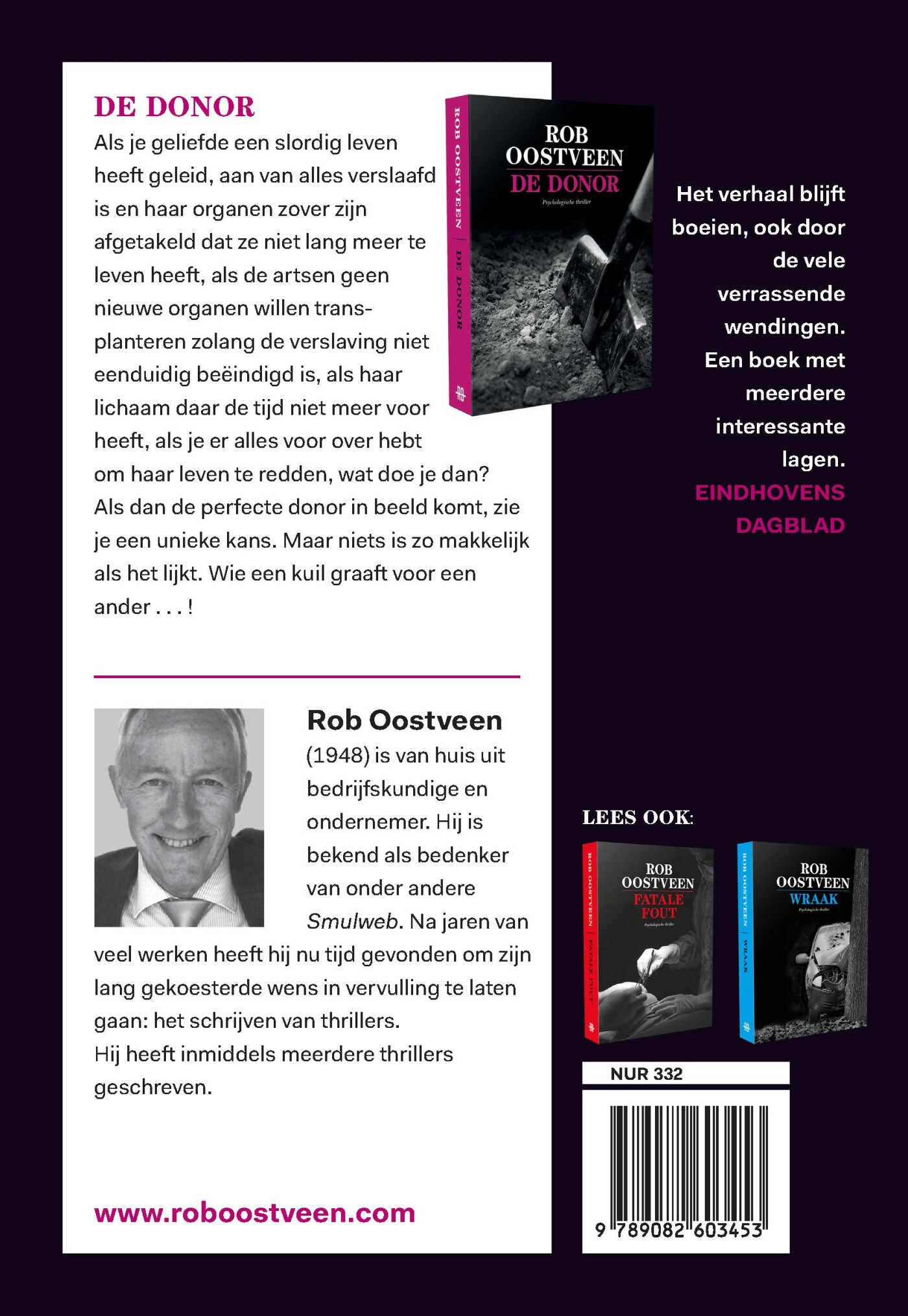 De donor achterkant