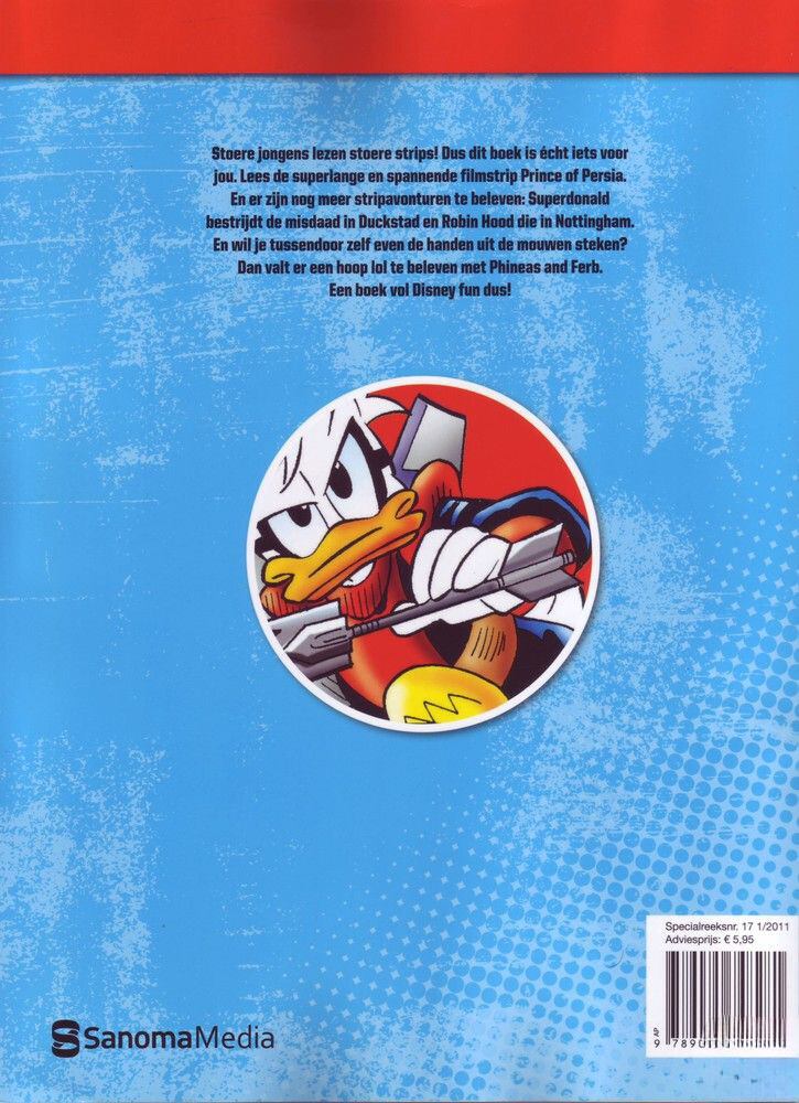 Disney boys vakantieboek 2011 / Disney Boys boek / 1 achterkant