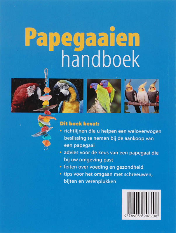 Papegaaienhandboek achterkant