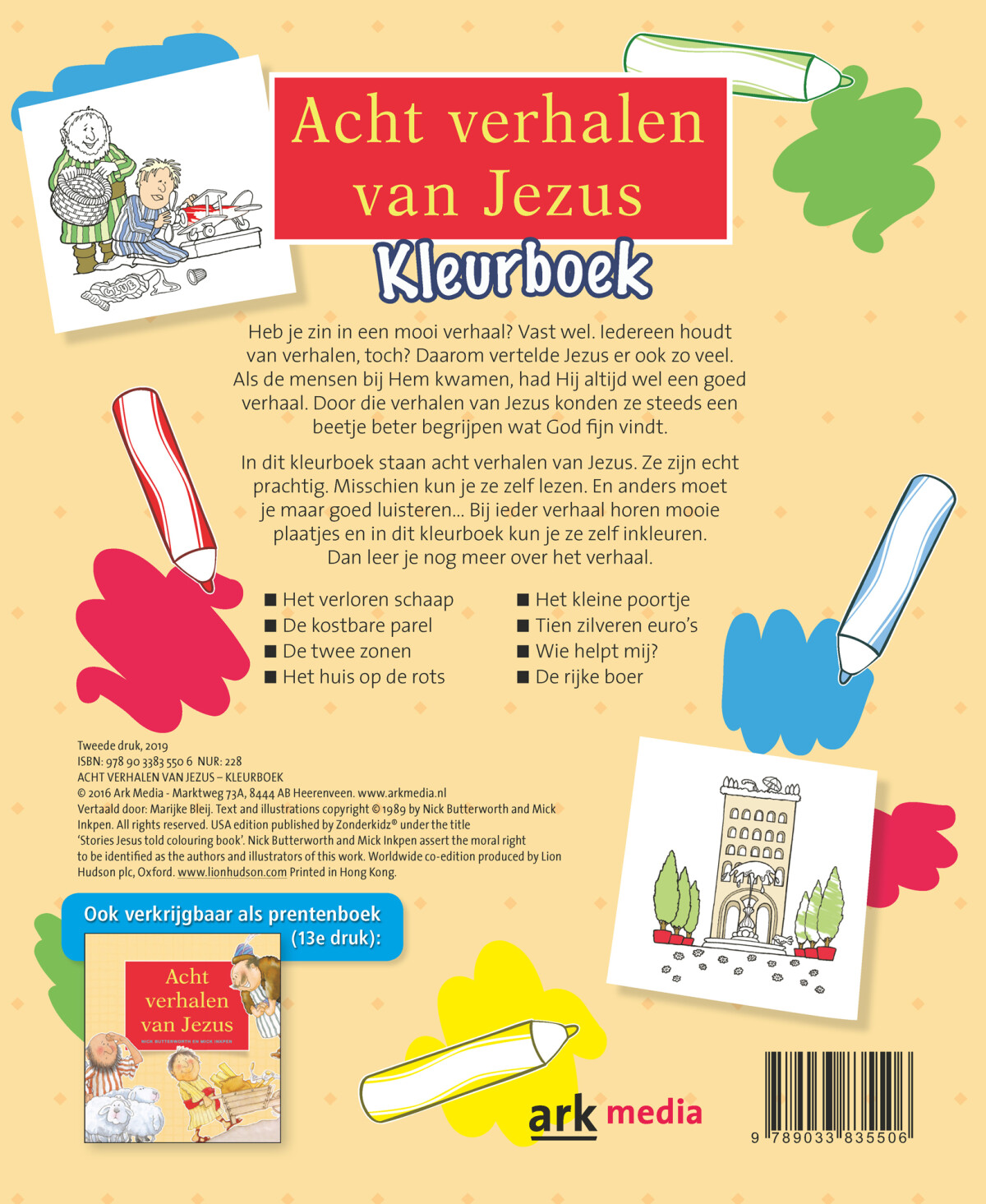 Acht verhalen van Jezus achterkant