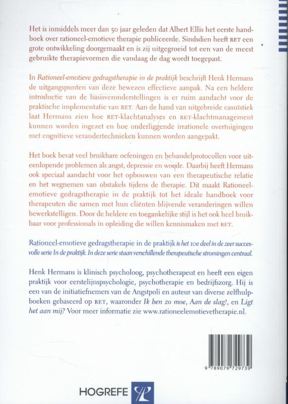 Rationeel-emotieve gedragstherapie in de praktijk achterkant