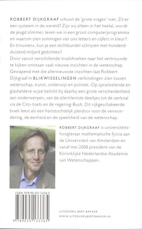 Blikwisselingen Blikwisselingen achterkant