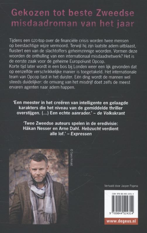 Hebzucht / Opcop / 1 achterkant