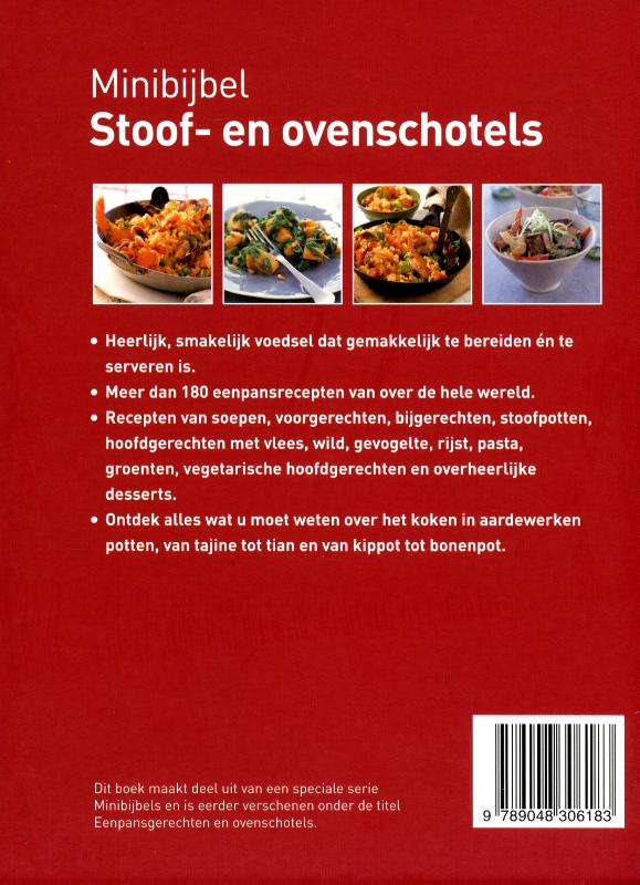 Stoof- en ovenschotels / Minibijbel achterkant