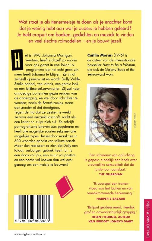 Bouwpakket van een meisje achterkant