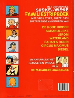 De macabere macralles / Suske & Wiske familiestripboek achterkant