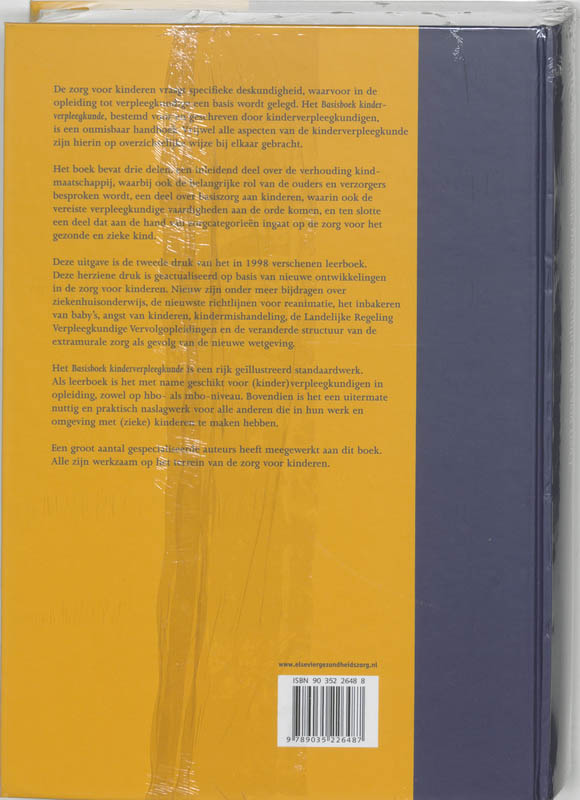 Basisboek kinderverpleegkunde Basisboek kinderverpleegkunde achterkant