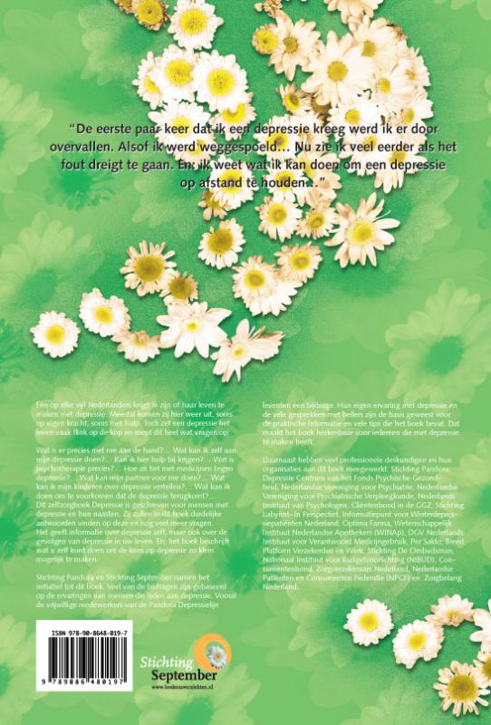 Zorgboek Depressie achterkant