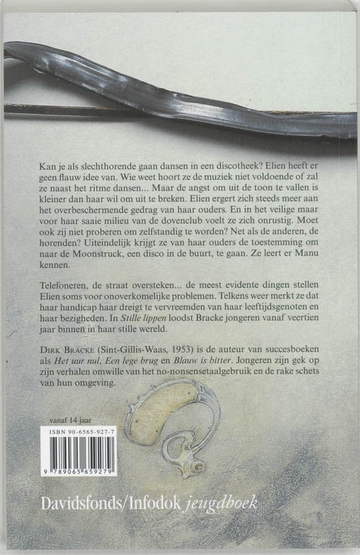 Stille lippen / Davidsfonds/Infodok-jeugd Stille lippen / Davidsfonds/Infodok-jeugd achterkant