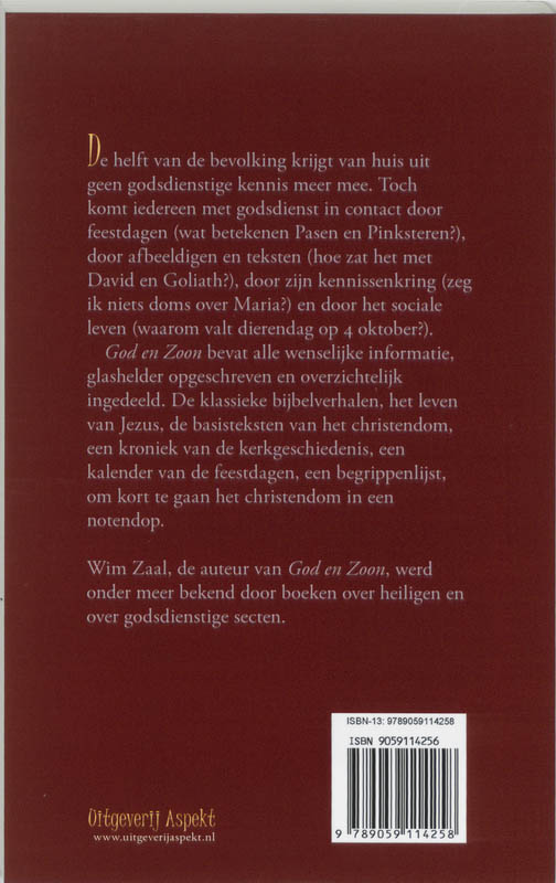 God en Zoon achterkant