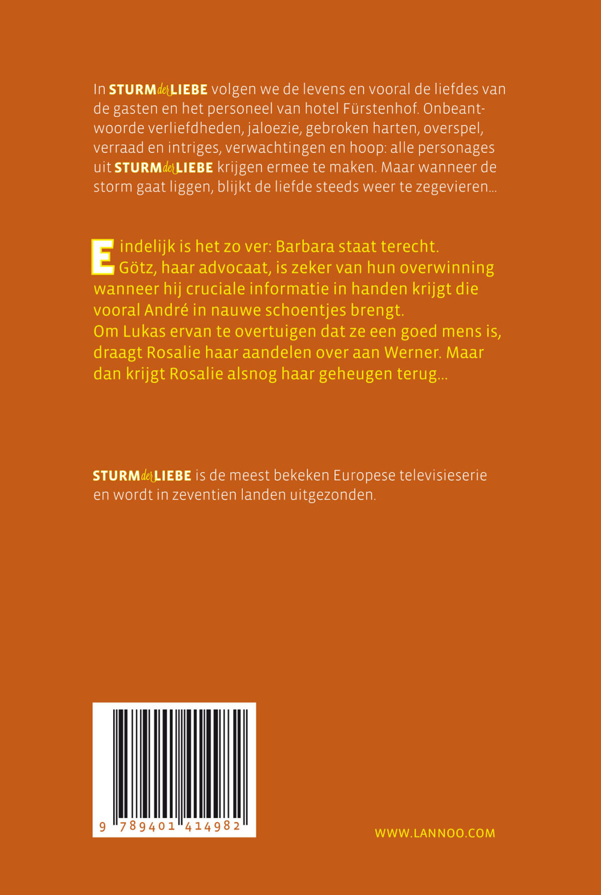 Sturm der Liebe - Het proces / Sturm der Liebe achterkant