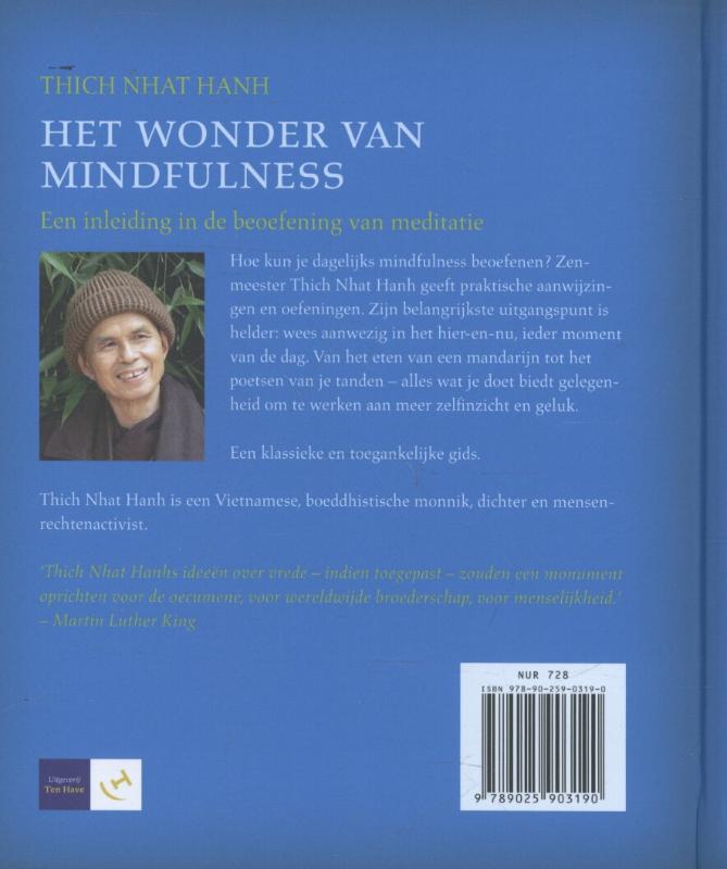 Het wonder van mindfulness achterkant