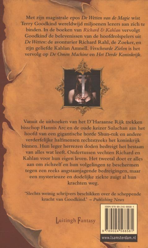 Verscheurde Zielen / Richard & Kahlan / 3 achterkant