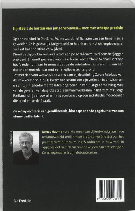 De scherprechter De scherprechter achterkant