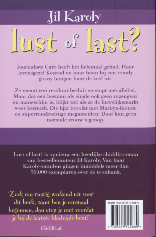 Lust of last Lust of last achterkant