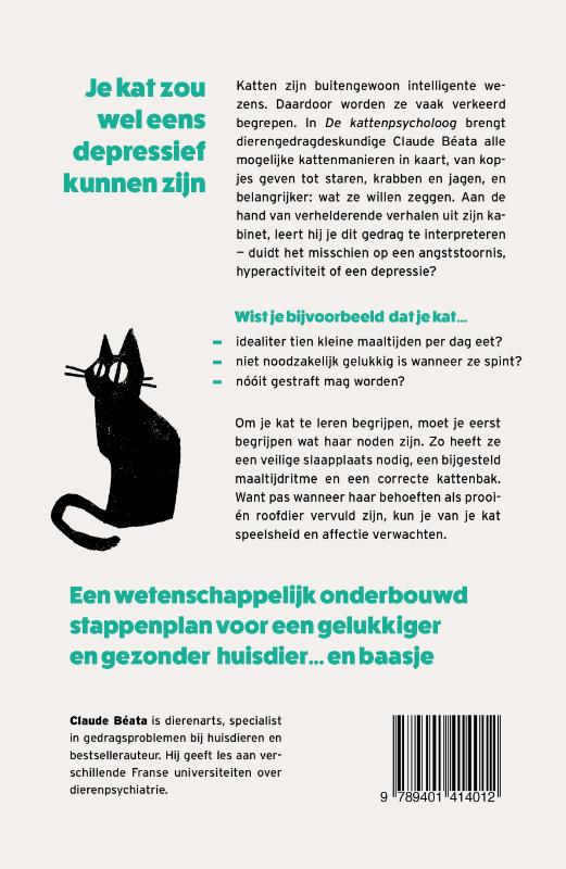 De kattenpsycholoog achterkant