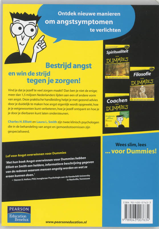 Angst overwinnen voor Dummies / Voor Dummies achterkant