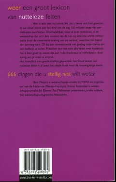 Weer een groot lexicon van nutteloze feiten achterkant