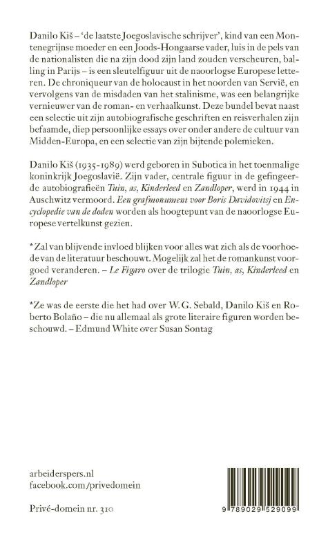 Homo poëticus / Prive-domein / 310 achterkant