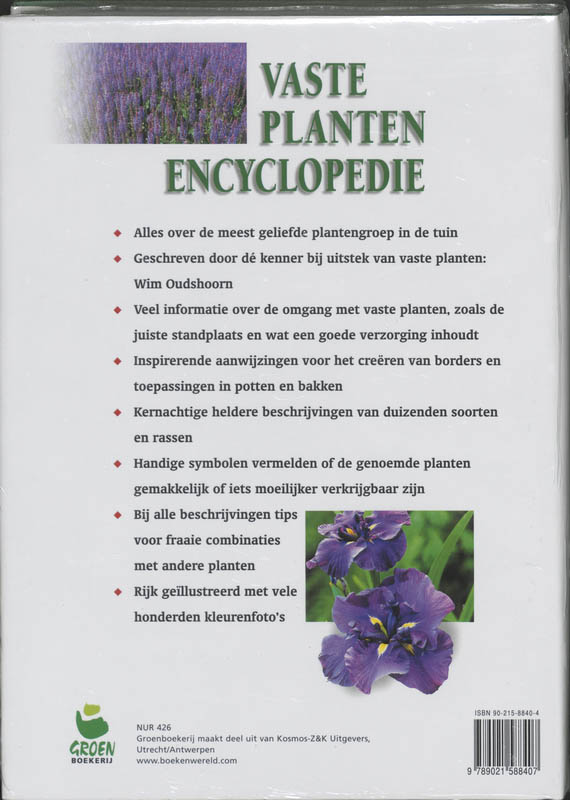 Vaste planten encyclopedie achterkant