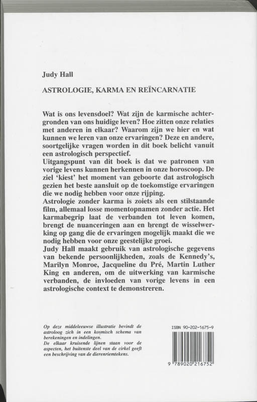 Astrologie, karma en reïncarnatie achterkant