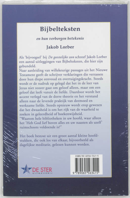 Bijbelteksten en hun verborgen betekenis achterkant