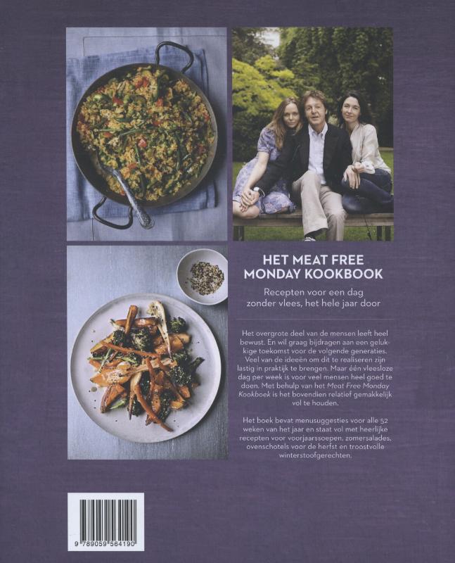 Het meat free monday kookboek achterkant