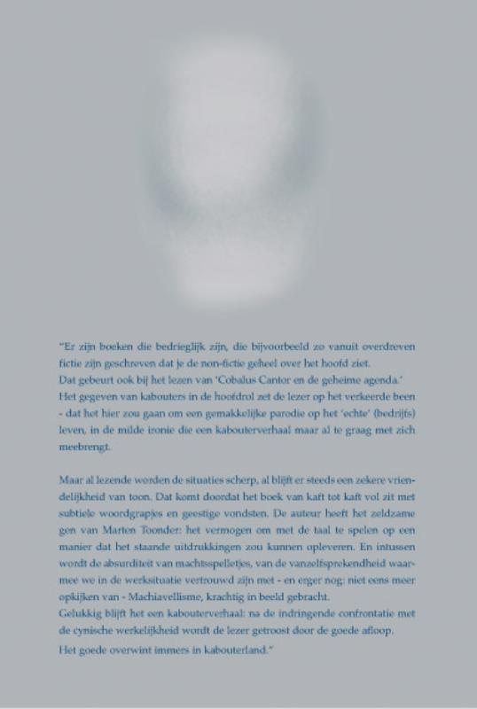 Cobalus Cantor en de dubbele agenda achterkant