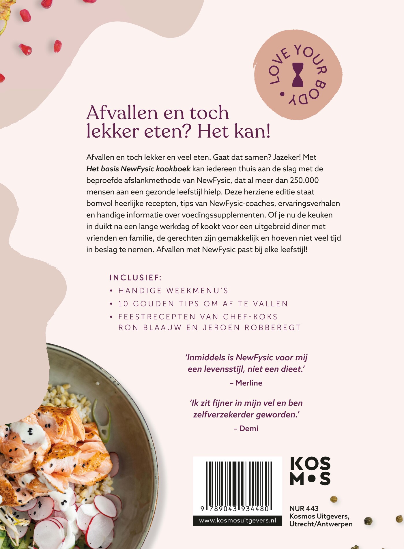 Het basis NewFysic kookboek achterkant