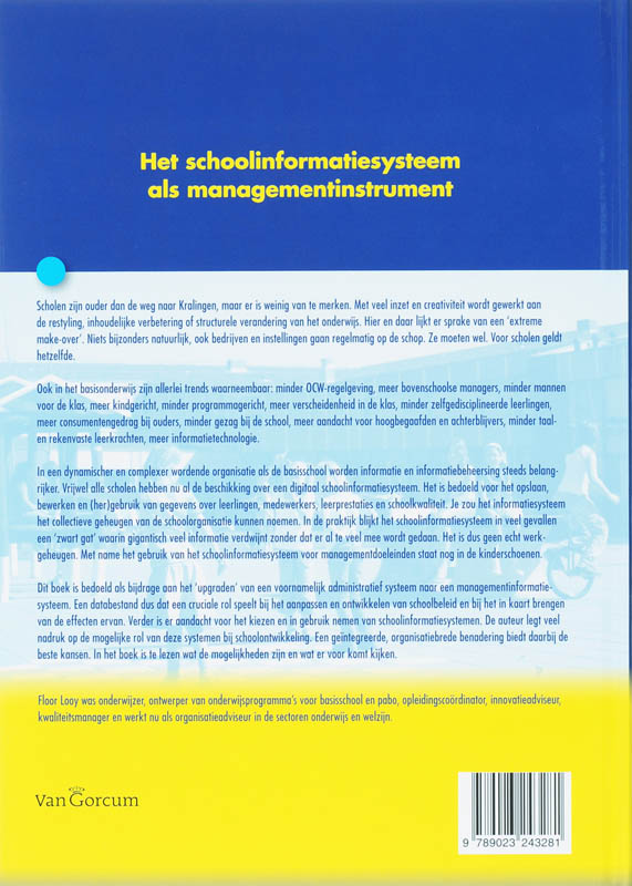 Het Schoolinformatiesysteem Als Managementinstrument achterkant