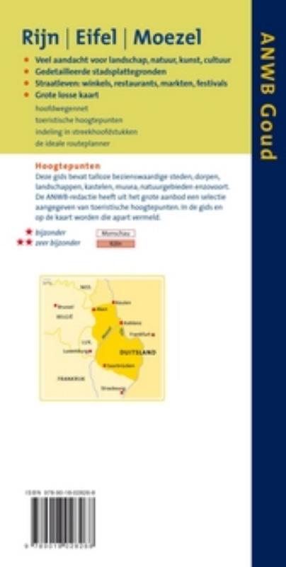 Rijn, Eifel, Moezel / ANWB goud achterkant
