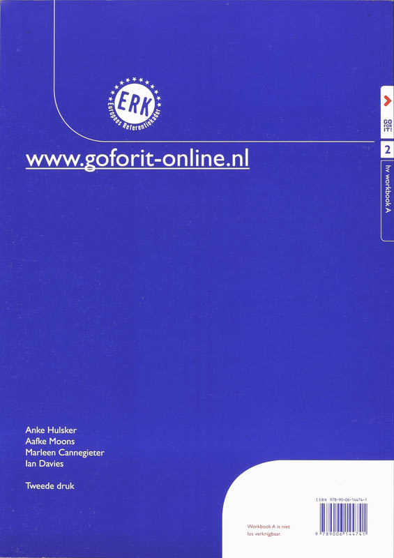 Go for it! 2 Hv Workbook A+B achterkant