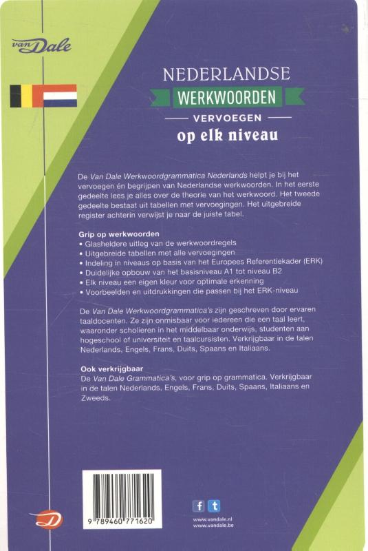 Van Dale Werkwoordgrammatica Nederlands achterkant