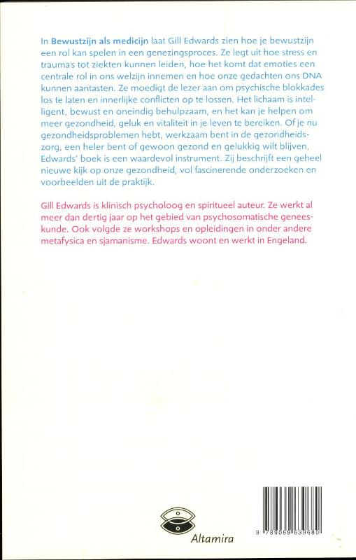 Bewustzijn als medicijn achterkant