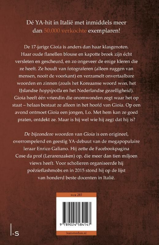 De bijzondere woorden van Gioia achterkant