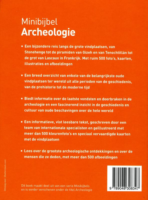 Minibijbel  -   Archeologie achterkant