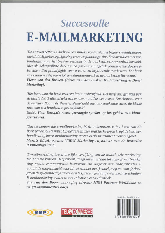 Succesvolle Emailmarketing achterkant