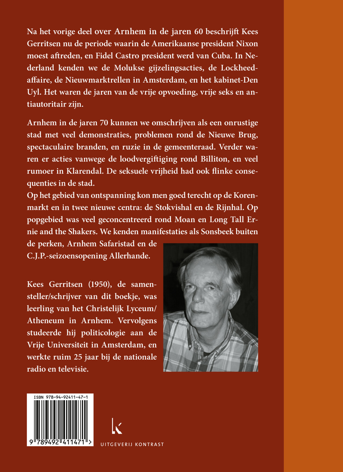 Leven in Arnhem in de jaren 70 achterkant