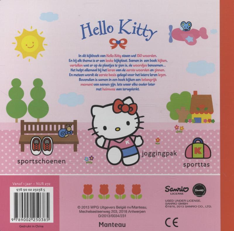 Hello Kitty - Kijkboek met 150 woordjes achterkant
