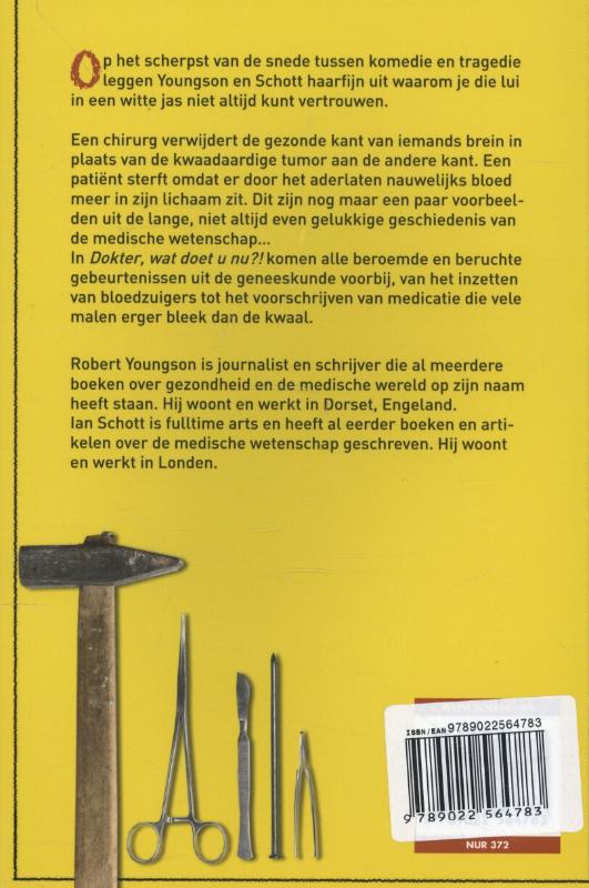 Dokter wat doet u nu?! Dokter, wat doet u nu?! achterkant