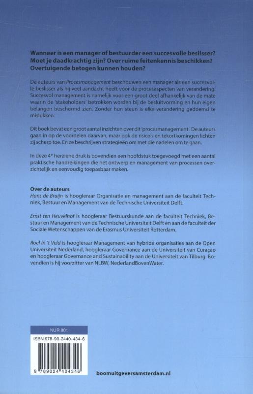 Procesmanagement Procesmanagement achterkant