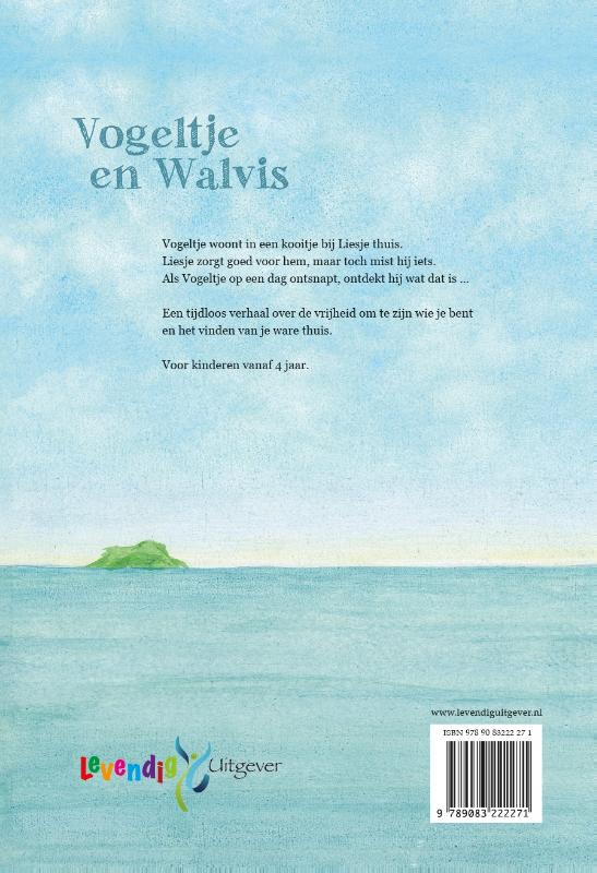 Vogeltje en Walvis achterkant