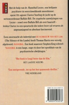 De schreeuw van het lam / Poema thriller achterkant