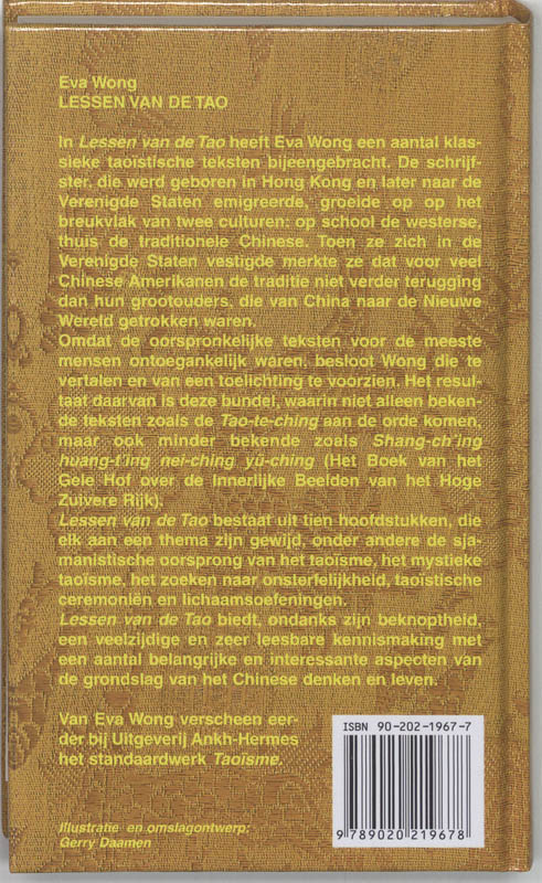 Lessen van de Tao Lessen van de Tao achterkant