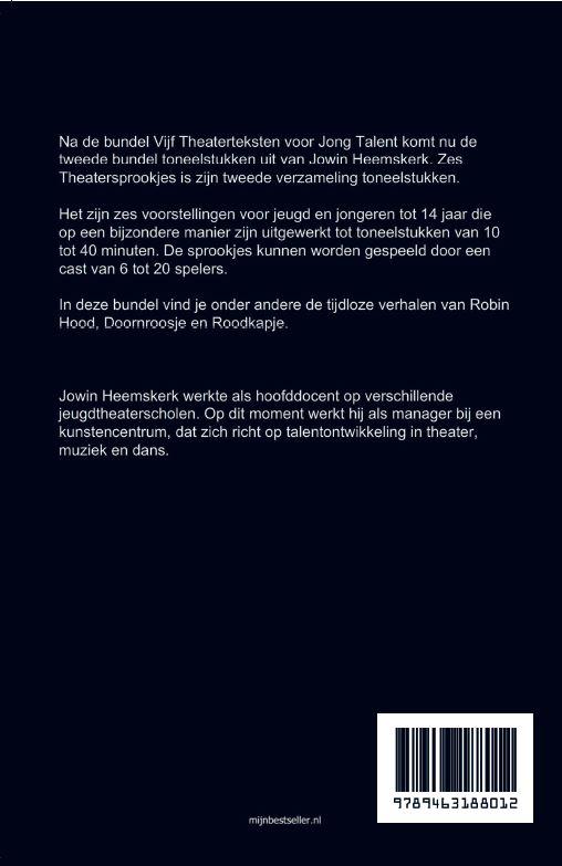 Zes theatersprookjes achterkant