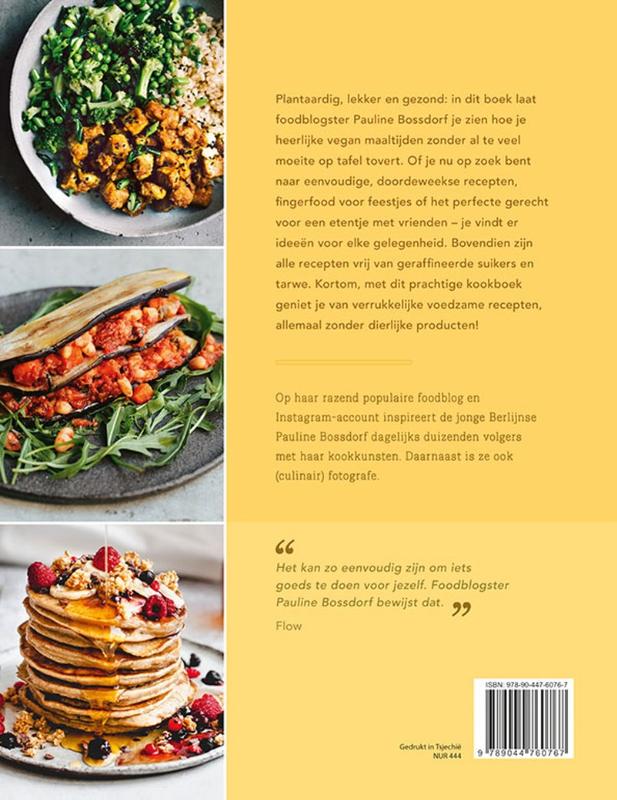 Verrukkelijk vegan achterkant