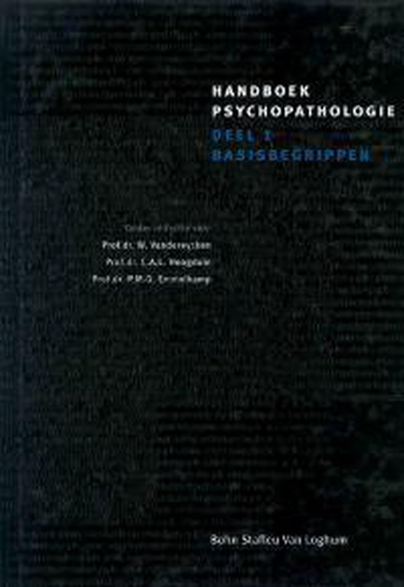 Handboek Psychopathologie 1